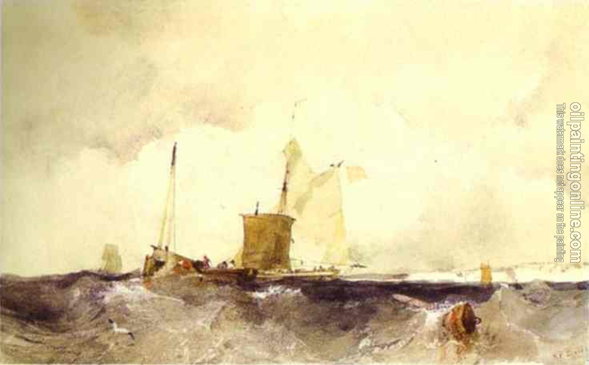 Richard Parkes Bonington - At the English Coast